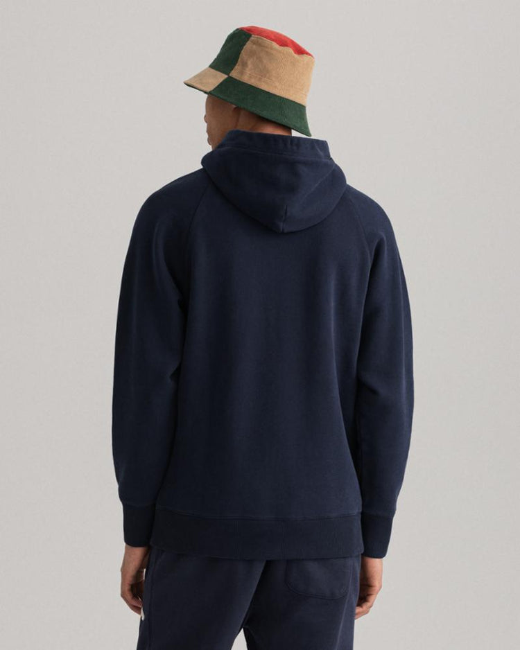 Gant Apparel Mens COLLEGIATE SWEAT HOODIE 433/EVENING BLUE