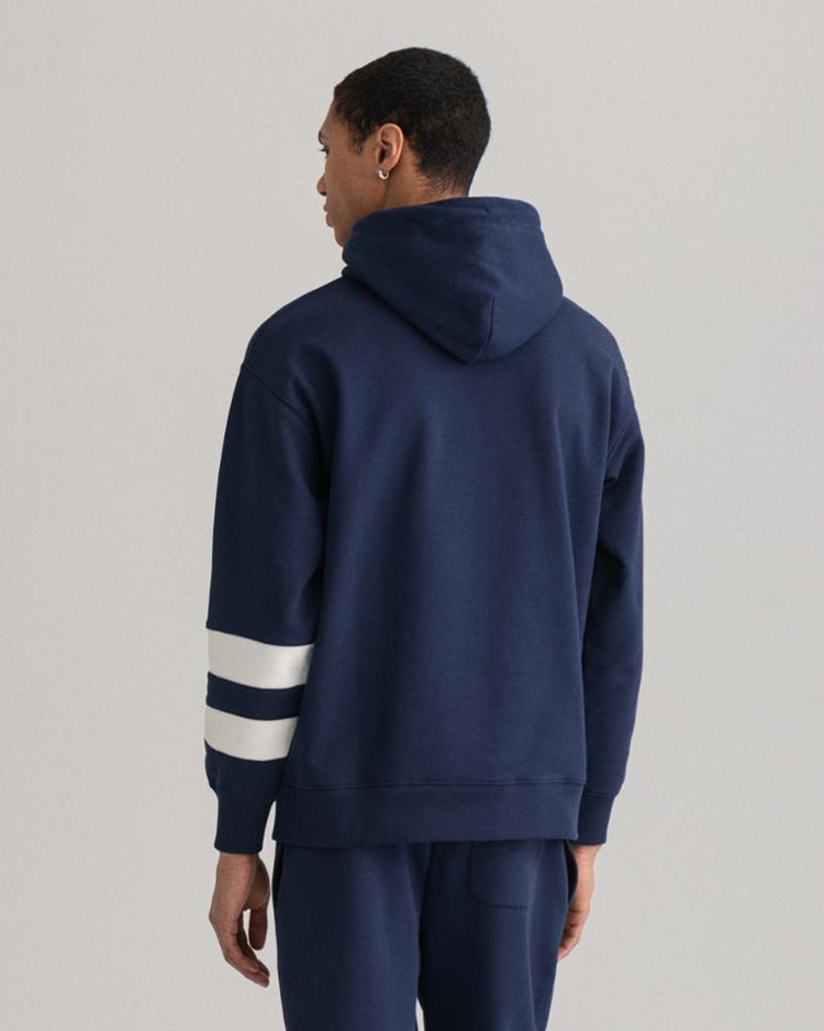 Gant Apparel Mens CV. UNISEX COLLEGIATE HEART HOODIE 409/CLASSIC BLUE