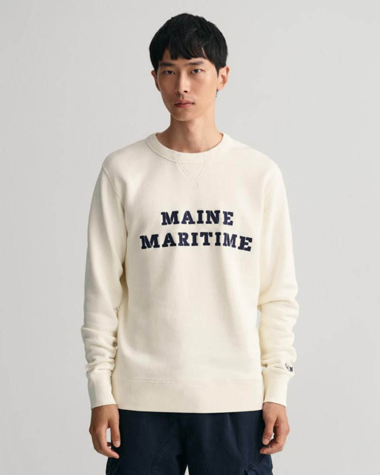 Gant Apparel Mens MARITIME C-NECK 130/CREAM