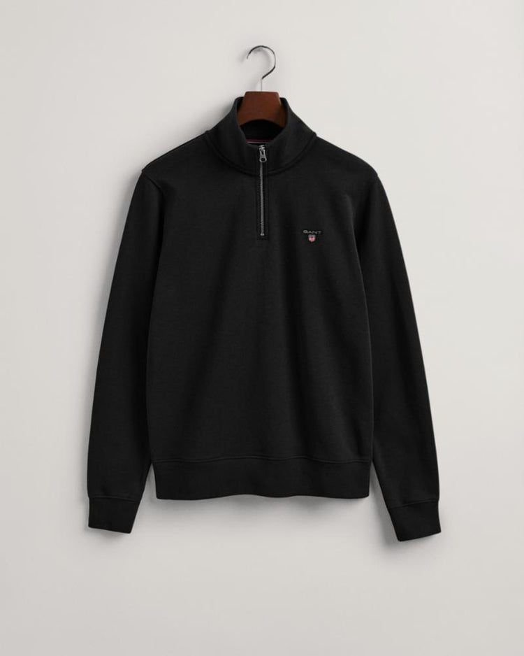 Gant Apparel Mens ORIGINAL HALF ZIP SWEAT 5/BLACK