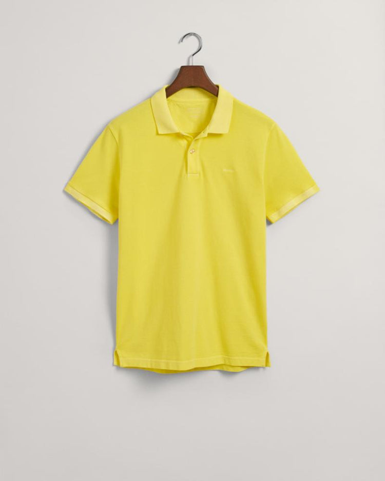 Gant Apparel Mens SUNFADED PIQUE SS RUGGER 722/SUN YELLOW