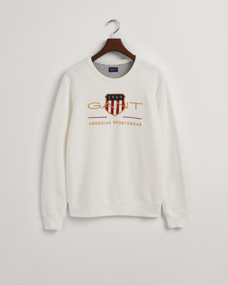 Gant Apparel Mens ARCHIVE SHIELD C-NECK 113/EGGSHELL