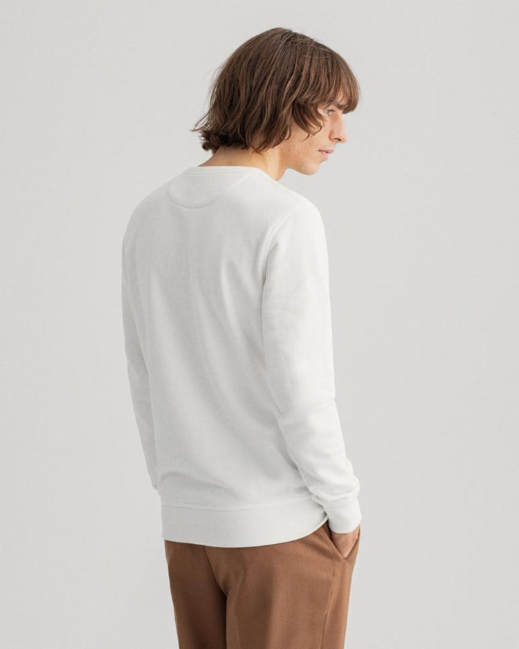 Gant Apparel Mens ARCHIVE SHIELD C-NECK 113/EGGSHELL