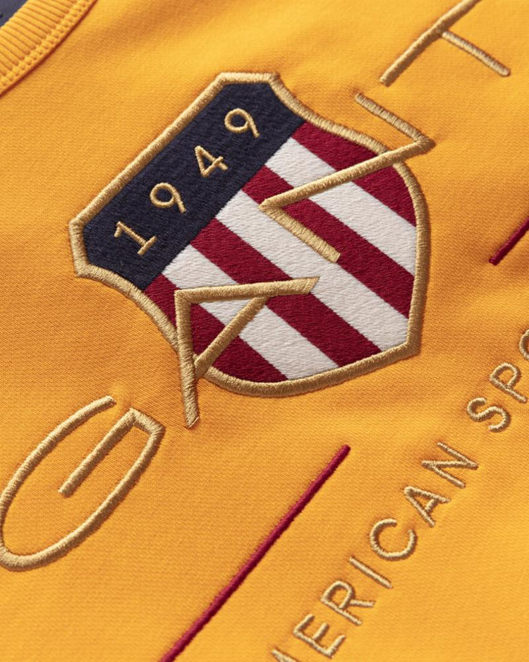 Gant Apparel Mens ARCHIVE SHIELD C-NECK 779/MEDAL YELLOW