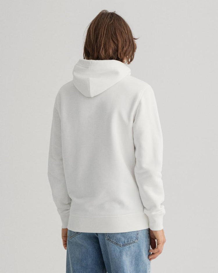 Gant Apparel Mens ARCHIVE SHIELD HOODIE 113/EGGSHELL