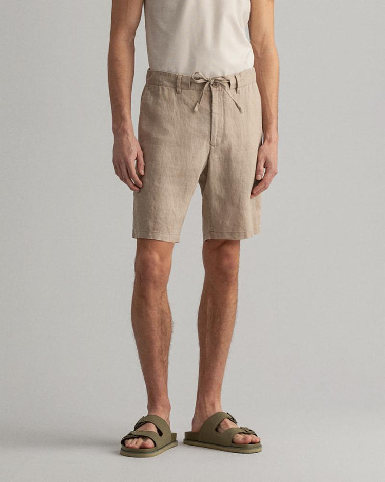 Gant Apparel Mens RELAXED LINEN DS SHORTS 277/DRY SAND