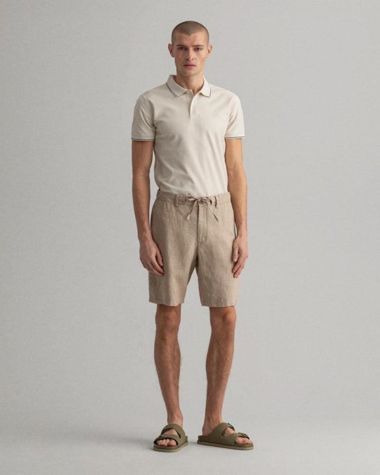 Gant Apparel Mens RELAXED LINEN DS SHORTS 277/DRY SAND