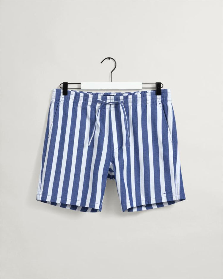 Gant Apparel Mens ALLISTER STRIPE DS LOGO SHORTS 436/COLLEGE BLUE