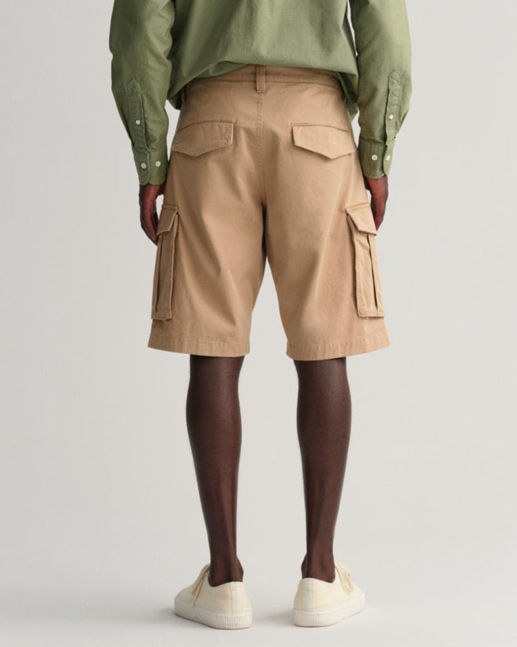 Gant Apparel Mens RELAXED TWILL CARGO SHORTS 248/DARK KHAKI