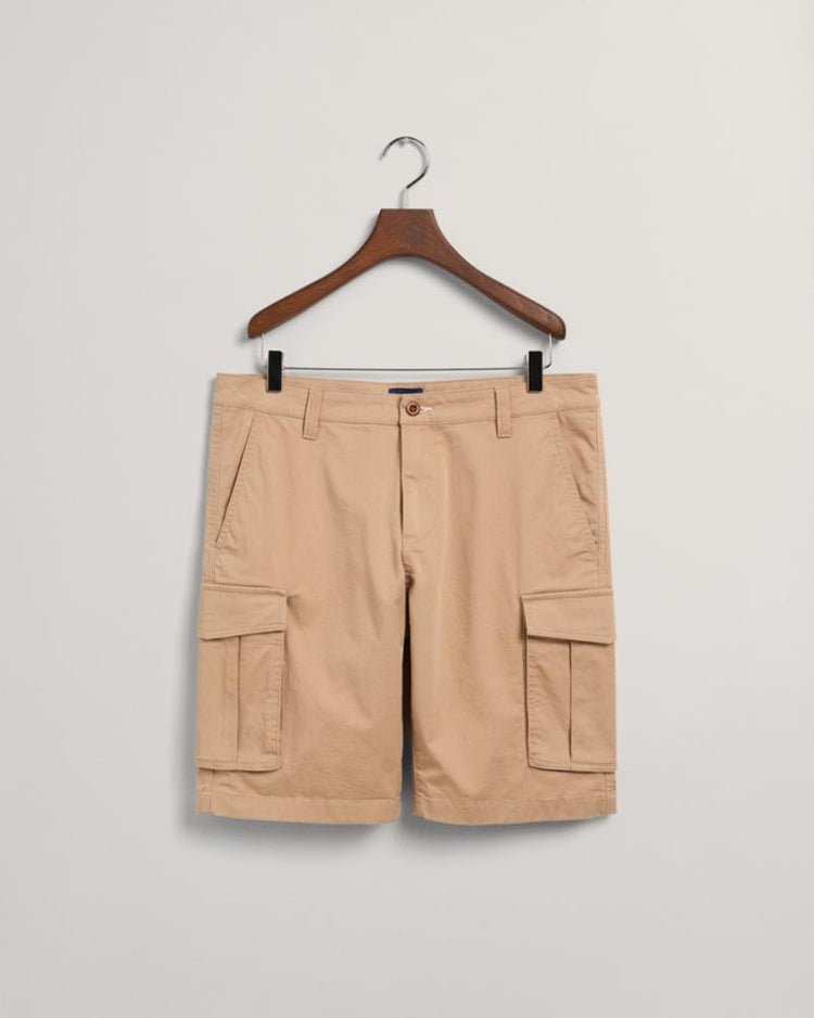 Gant Apparel Mens RELAXED TWILL CARGO SHORTS 248/DARK KHAKI