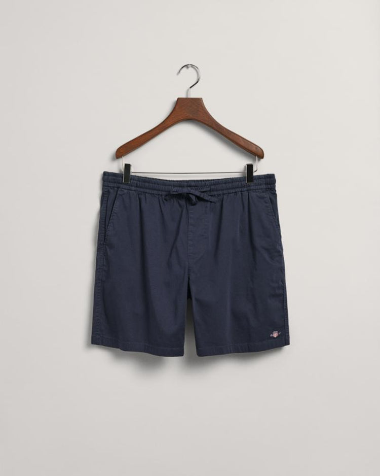 Gant Apparel Mens DRAWSTRING LOGO SHORTS 410/MARINE