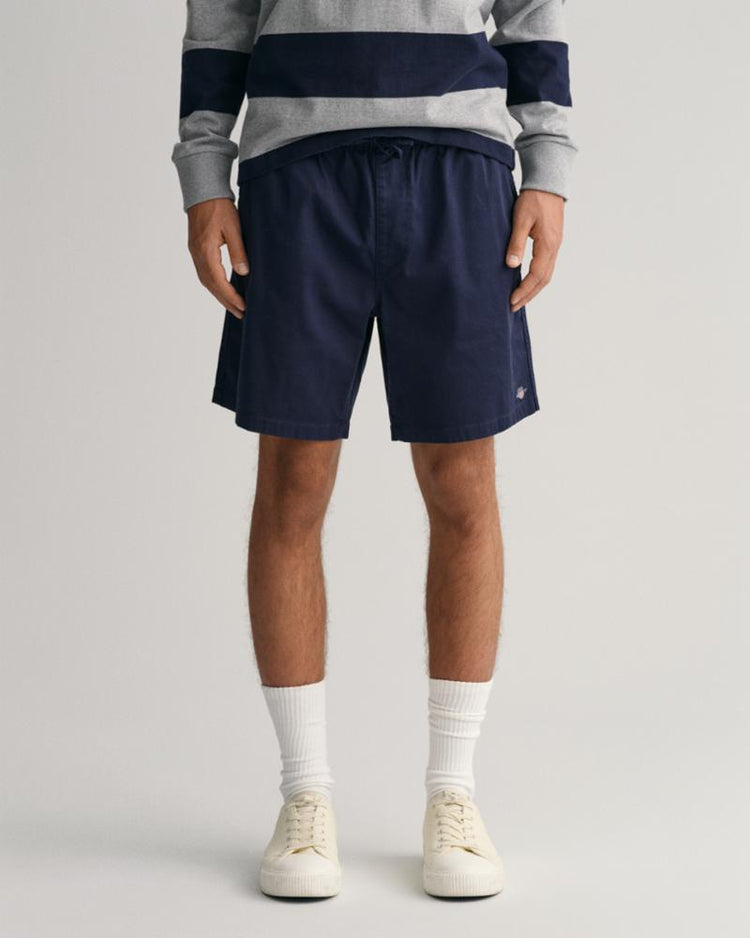 Gant Apparel Mens DRAWSTRING LOGO SHORTS 410/MARINE