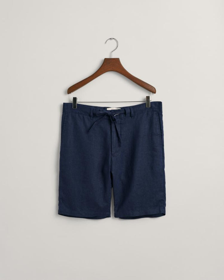 Gant Apparel Mens RELAXED LINEN DS SHORTS 410/MARINE