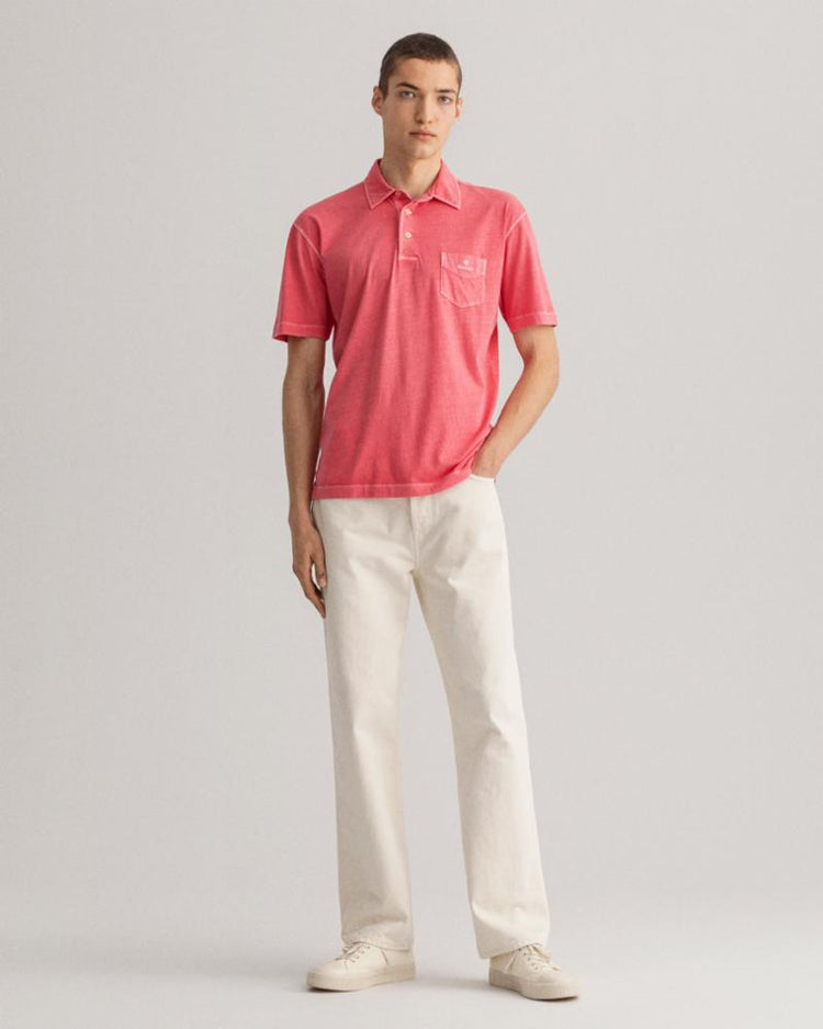 Gant Apparel Mens D2. SUNFADED JERSEY SS RUGGER 652/WATERMELON PINK