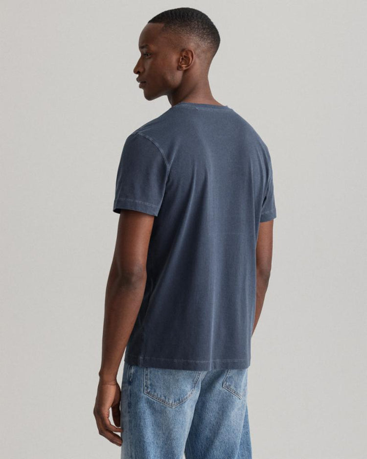 Gant Apparel Mens D1. SUNFADED SS T-SHIRT 433/EVENING BLUE