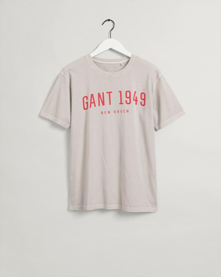 Gant Apparel Mens GANT 1949 SS T-SHIRT 34/PUTTY
