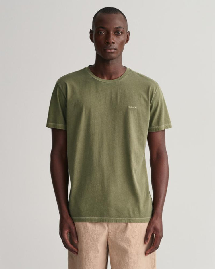 Gant Apparel Mens SUNFADED SS T-SHIRT 362/KALAMATA GREEN