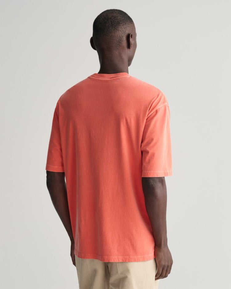 Gant Apparel Mens SUNFADED SS T-SHIRT 828/BURNT ORANGE