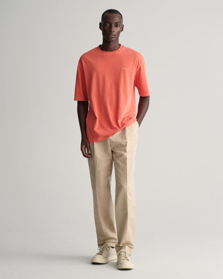 Gant Apparel Mens SUNFADED SS T-SHIRT 828/BURNT ORANGE