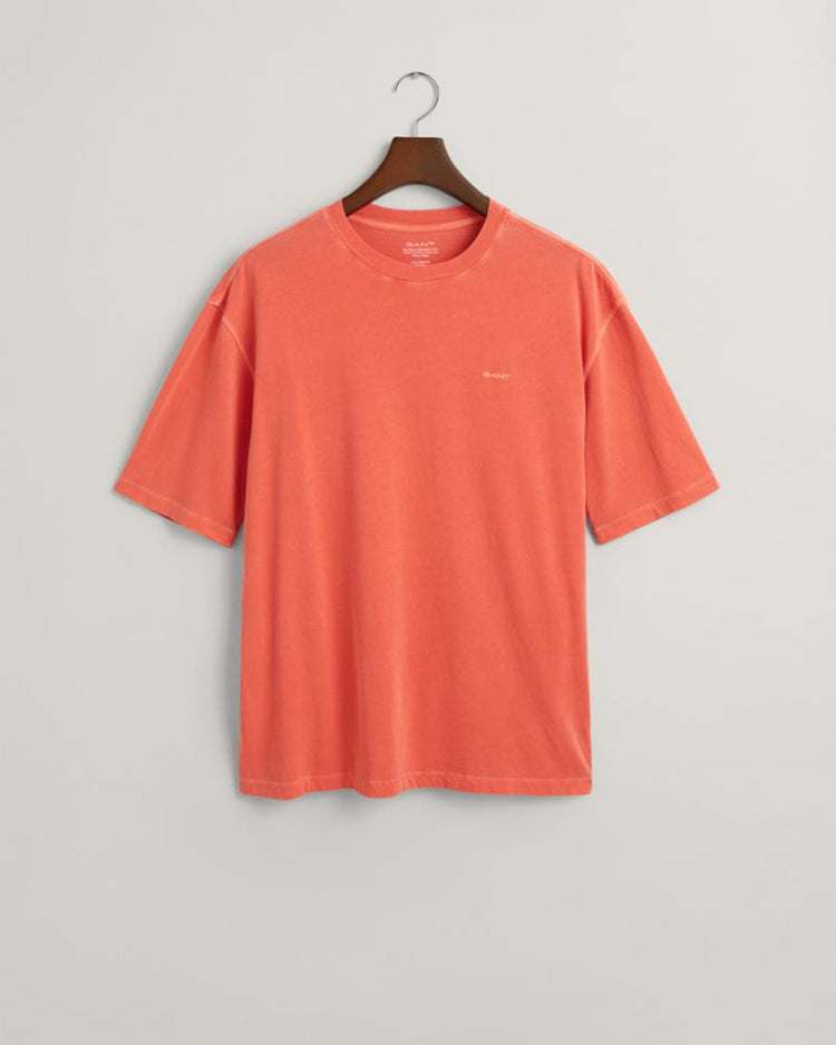 Gant Apparel Mens SUNFADED SS T-SHIRT 828/BURNT ORANGE