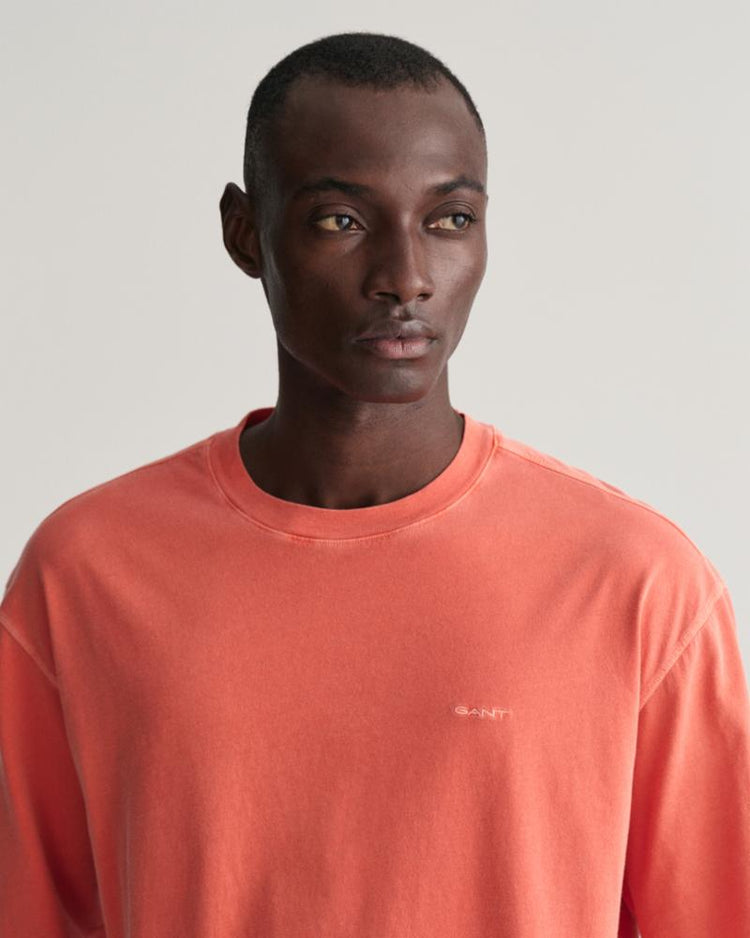 Gant Apparel Mens SUNFADED SS T-SHIRT 828/BURNT ORANGE