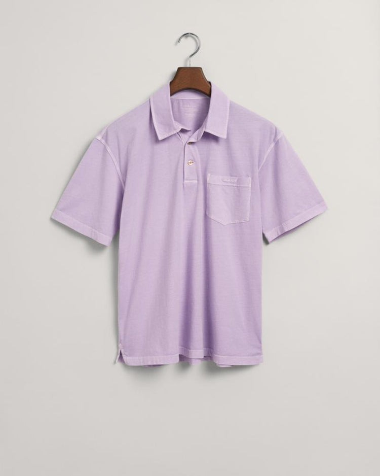 Gant Apparel Mens SOLID SUNFADED JERSEY SS RUGGER 525/SOOTHING LILAC