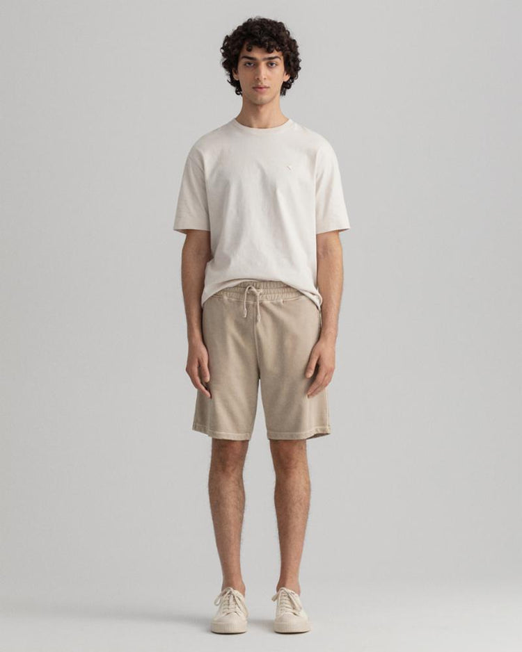 Gant Apparel Mens D2. SUNFADED SWEAT SHORTS 200/PLAZA TAUPE