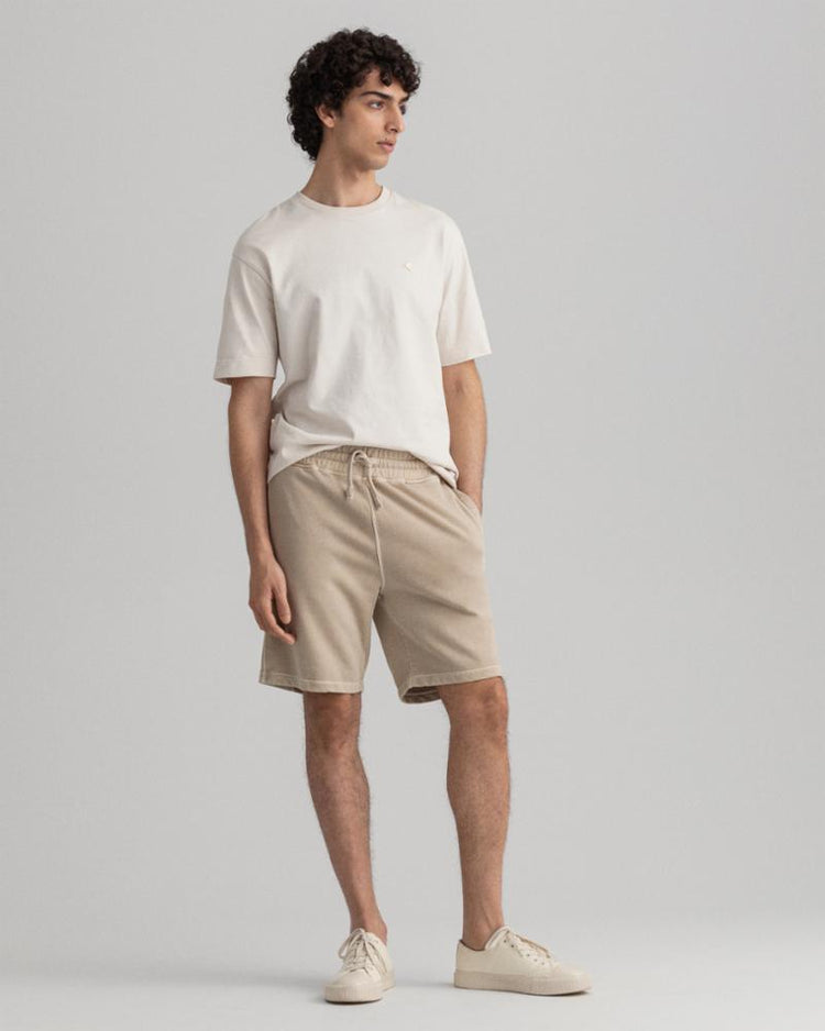 Gant Apparel Mens D2. SUNFADED SWEAT SHORTS 200/PLAZA TAUPE