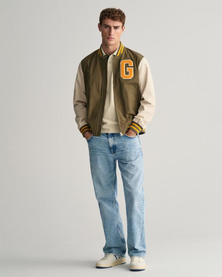 Gant Apparel Mens REG CONTRAST PIQUE SS RUGGER 239/SILKY BEIGE