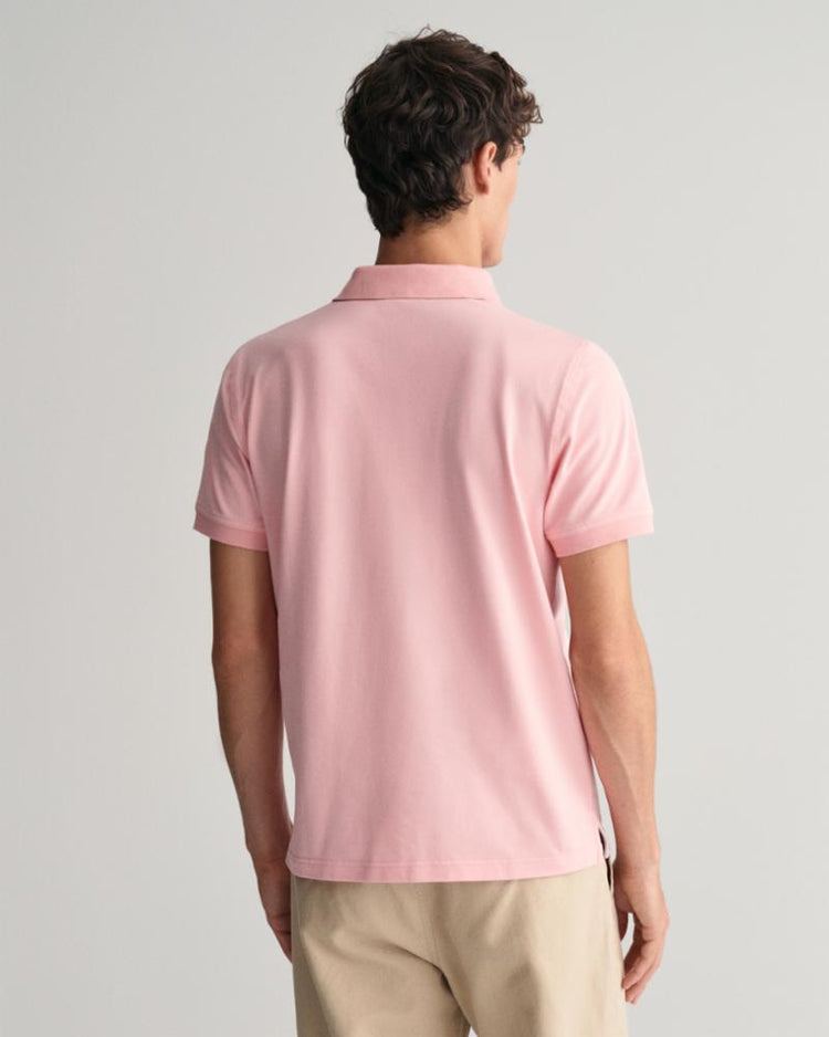 Gant Apparel Mens REG CONTRAST PIQUE SS RUGGER 671/BUBBELGUM PINK