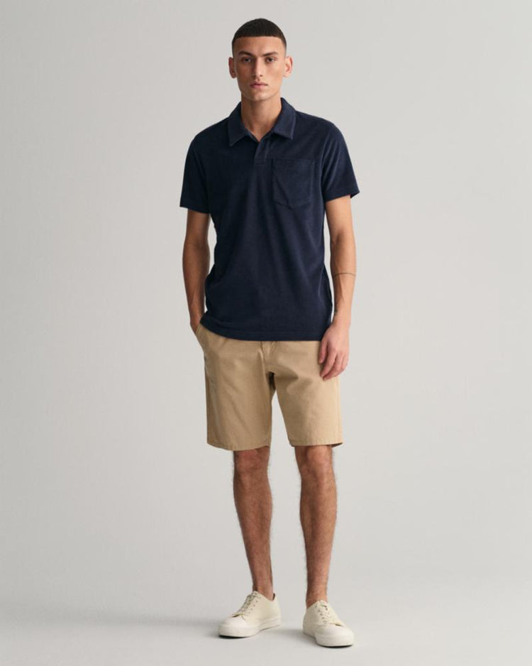 Gant Apparel Mens TERRY SS PIQUE 433/EVENING BLUE