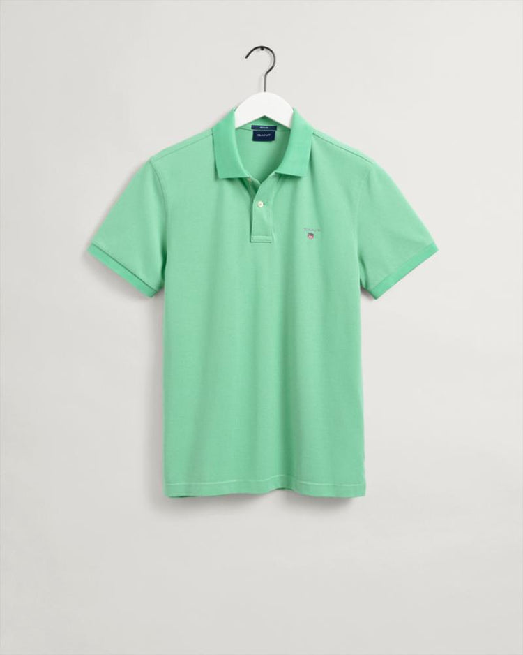 Gant Apparel Mens ORIGINAL PIQUE SS RUGGER 304/ABSINTHE GREEN