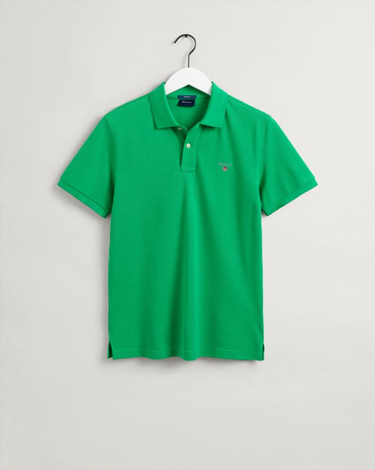 Gant Apparel Mens ORIGINAL PIQUE SS RUGGER 344/GRASS GREEN