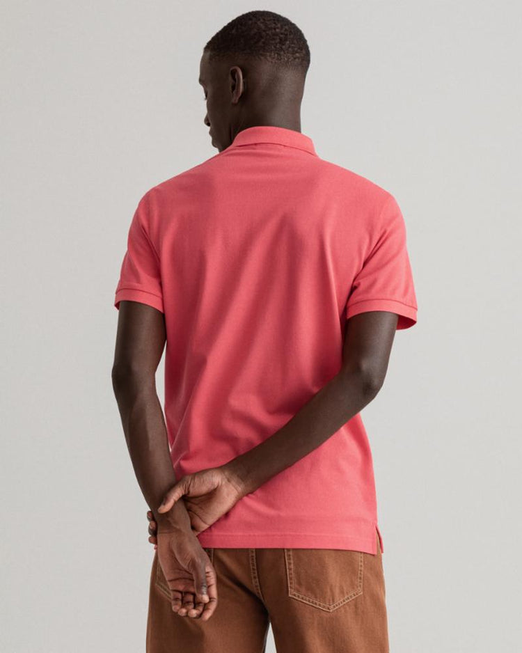 Gant Apparel Mens ORIGINAL PIQUE SS RUGGER 652/WATERMELON PINK