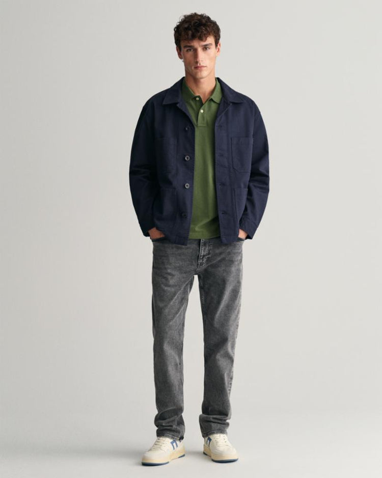 Gant Apparel Mens REG SHIELD SS PIQUE POLO 313/PINE GREEN