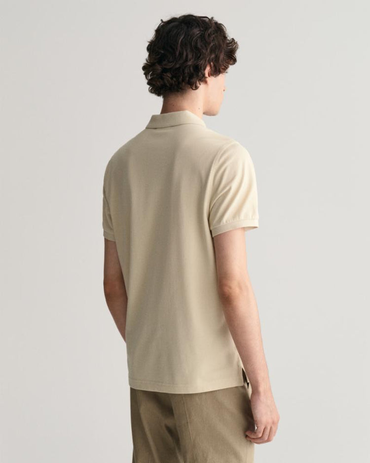 Gant Apparel Mens REG SHIELD SS PIQUE POLO 239/SILKY BEIGE