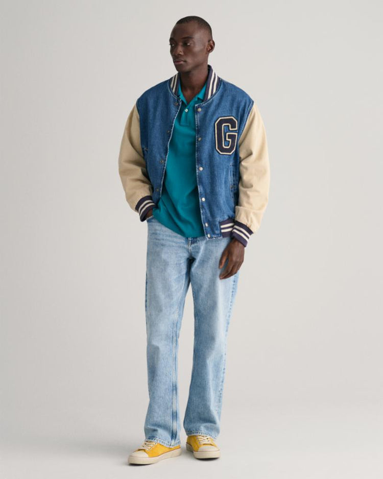 Gant Apparel Mens REG SHIELD SS PIQUE POLO 340/OCEAN TURQUOSIE