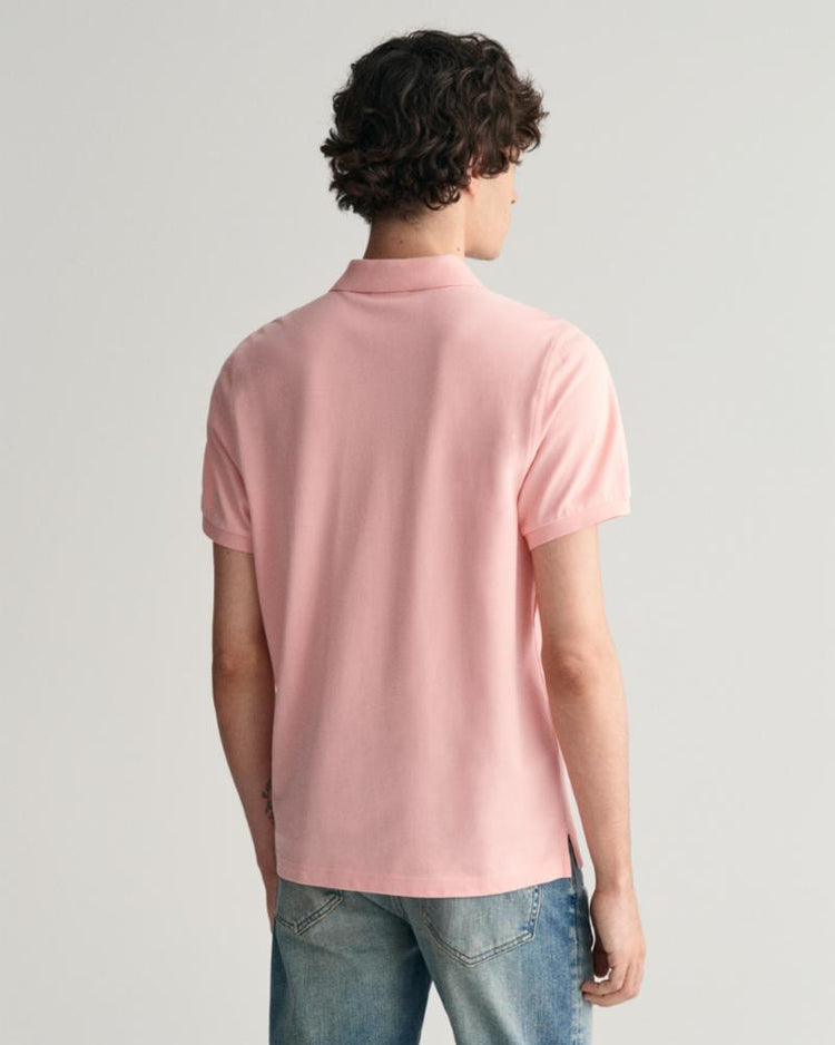 Gant Apparel Mens REG SHIELD SS PIQUE POLO 671/BUBBELGUM PINK