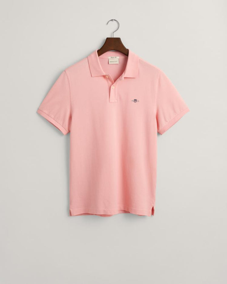 Gant Apparel Mens REG SHIELD SS PIQUE POLO 671/BUBBELGUM PINK