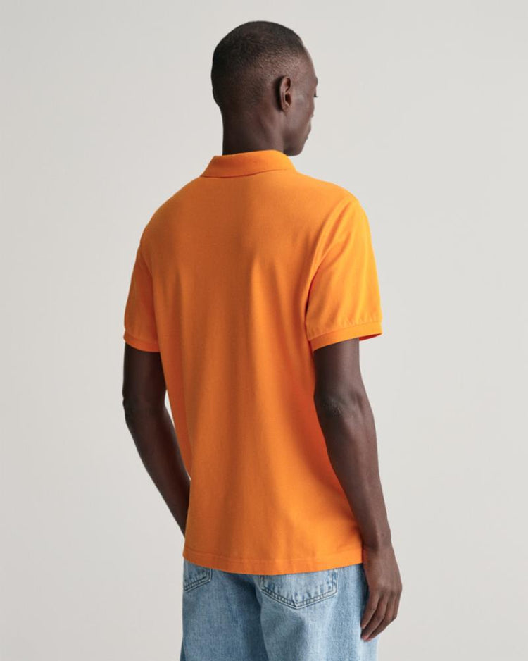 Gant Apparel Mens REG SHIELD SS PIQUE POLO 806/SWEET ORANGE