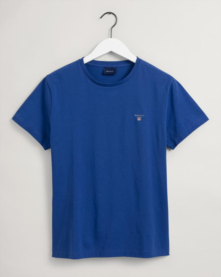Gant Apparel Mens ORIGINAL SS T-SHIRT 436/COLLEGE BLUE