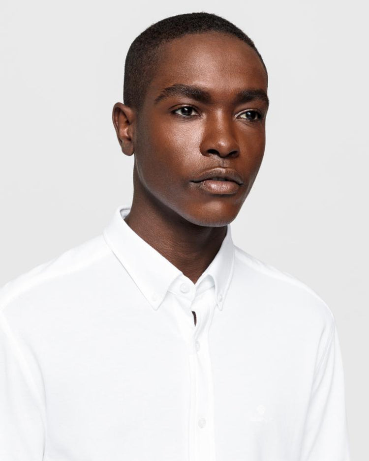 Gant Apparel Mens TP REG PIQUE BD 110/WHITE