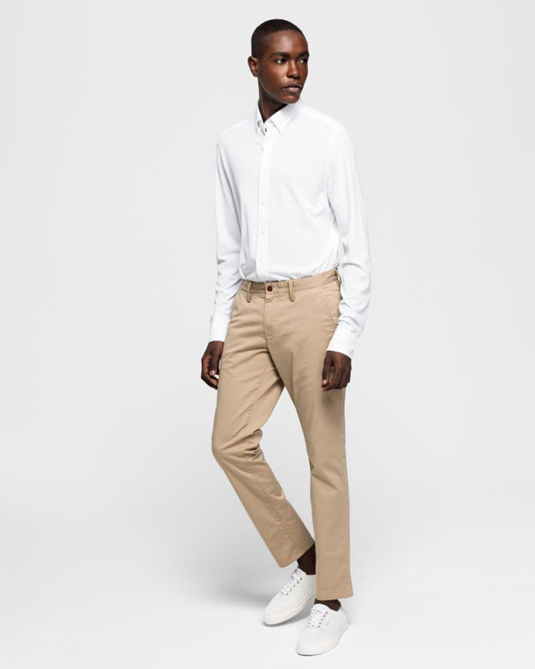 Gant Apparel Mens TP REG PIQUE BD 110/WHITE