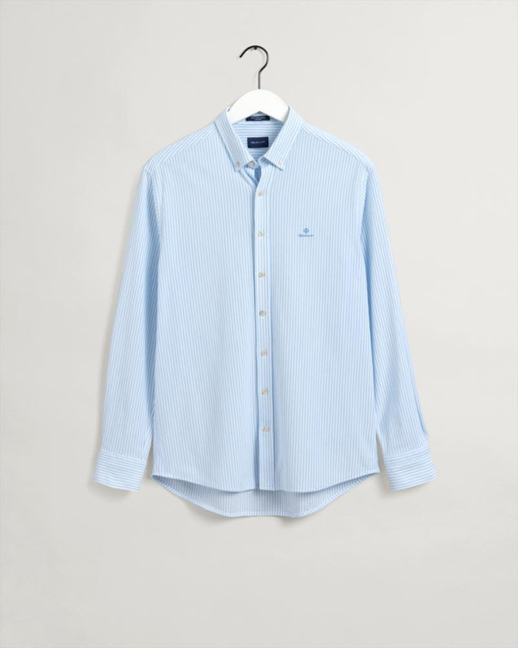 Gant Apparel Mens TP PIQUE STRIPE REG BD 468/CAPRI BLUE