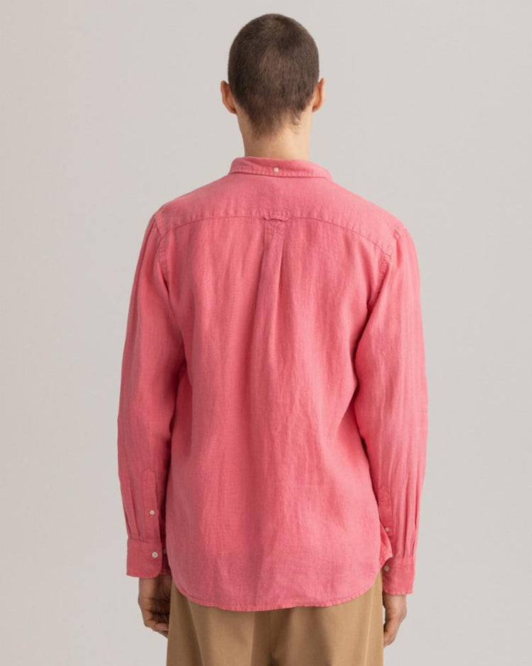 Gant Apparel Mens REG UT GMNT DYED LINEN BD 665/RAPTURE ROSE