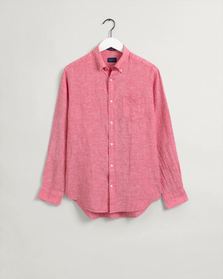 Gant Apparel Mens REG LINEN SHIRT BD 652/WATERMELON PINK