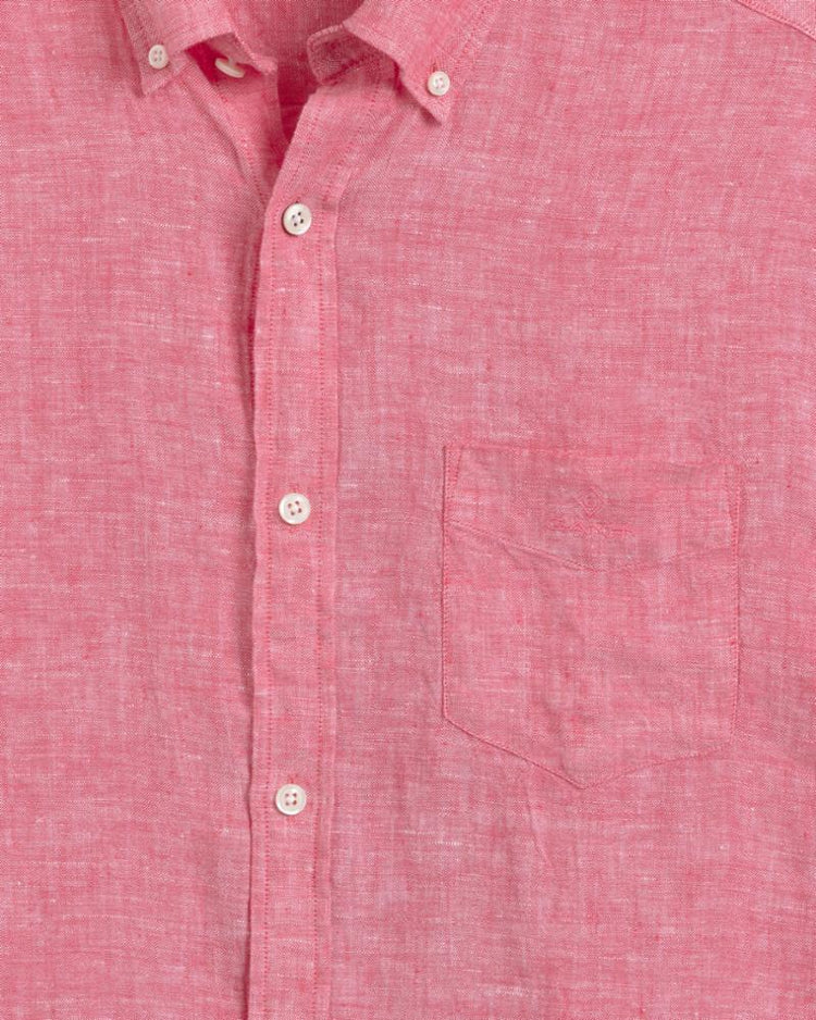 Gant Apparel Mens REG LINEN SHIRT BD 652/WATERMELON PINK