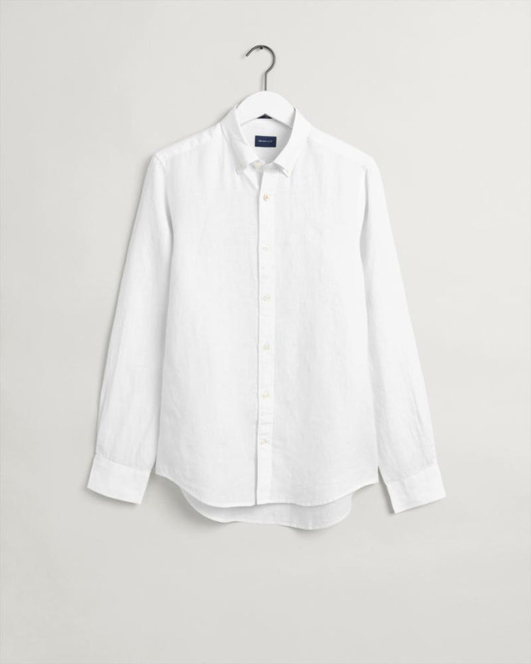 Gant Apparel Mens SLIM LINEN SHIRT BD 110/WHITE