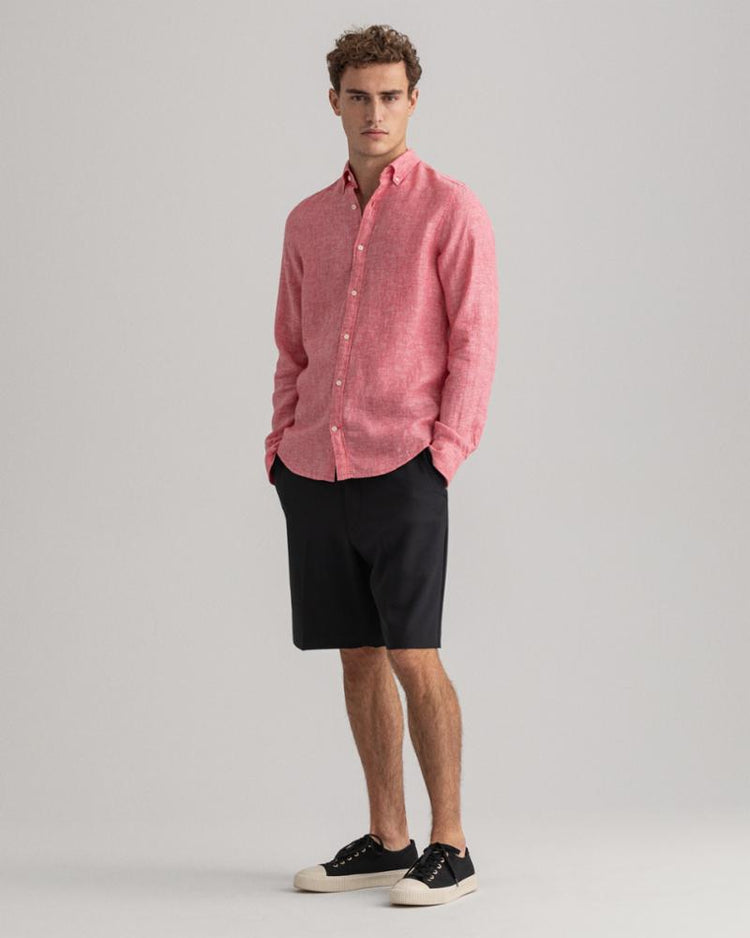 Gant Apparel Mens SLIM LINEN SHIRT BD 652/WATERMELON PINK