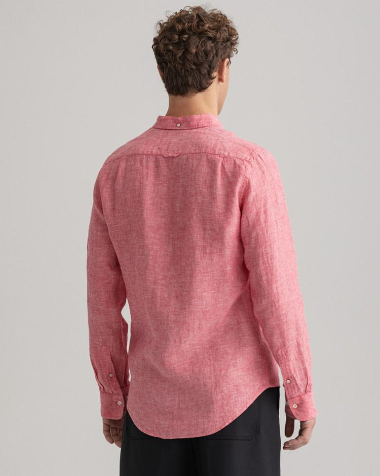 Gant Apparel Mens SLIM LINEN SHIRT BD 652/WATERMELON PINK
